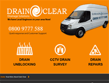 Tablet Screenshot of drain-clear.com